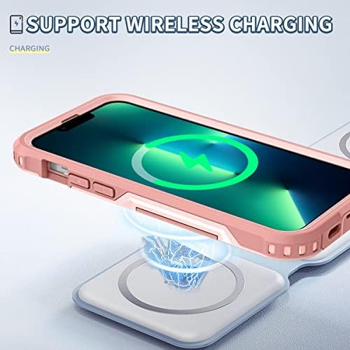 Caixa de proteção telefônica compatível com o iPhone 13 Pro Case, três camadas de proteção de proteção, TPU+PC Hybrid Ultra-Thin