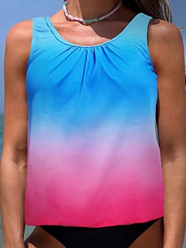 Tops de maiô Bikinx Tankini Top Tops para mulheres Modestas Tommumy Control Swim Tops PLUS TAMANHO TAMPO TOP S-XXXL SEM BONTIL