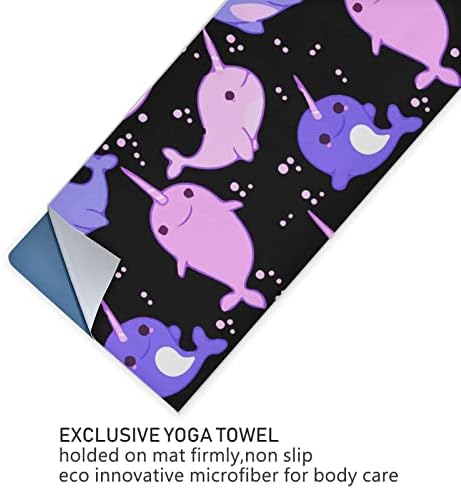 Aunstern Yoga Blanket Narwhal-Unicorn-of Sea Towel Yoga Mat Toalha