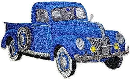 Coleção de caminhões clássicos [caminhão Ford de 1940] [História Americana de Automóvel em Bordado] Ferro bordado On/Sew