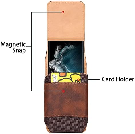 Caixa do coldre de telefone Caixa de bolsa transportada de bolsa com suporte de cartão compatível com iPhone 12Mini, 13Mini,