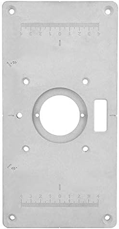 Placa de inserção de tabela de roteador oumefar 235 mm x 120 mm x 8mm de alumínio de alumínio de alumínio Placa de inserção