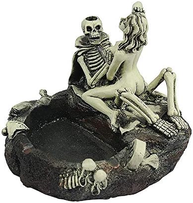 Crânio de halloween de cinzas de charuto homem sexy de cinzas de cigarro grande stand use como um presente de decoração