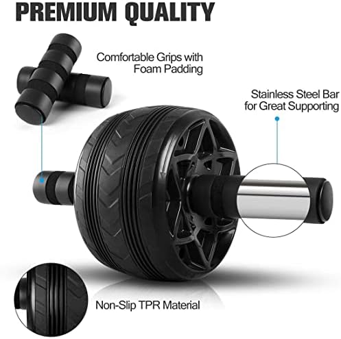 YTYZC AB ROLLER WHEEL MACHER ABDOMINAL Exercício e equipamento de exercícios de fitness para academia em casa com