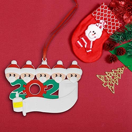 Ornamento de 2020, Ornamento de Natal de 2020, Família 5 Ornamento de Christma, 2pcs/Set