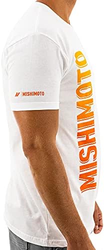 Mishimoto mmapl-omb-twh2xl ombre banner camiseta de logotipo, branco, 2xl