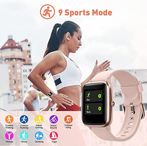 Hafury Smart Watch Activity Tracker Fitness Rastrey, compatível com o telefone Android e iOS, Bluetooth Smartwatch com freqüência cardíaca