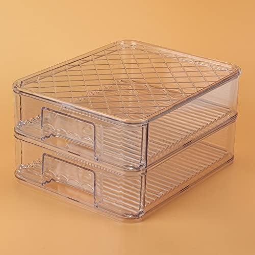 Caixa de armazenamento de geladeira Panchen - cozinha para armazenamento de alimentos transparente Compartimento sobreposto a gaveta de manutenção fresca da caixa de gaveta