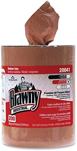 Recilto de balde de lenços brawny, 10 x 13, 140/contêiner, 2 por caixa