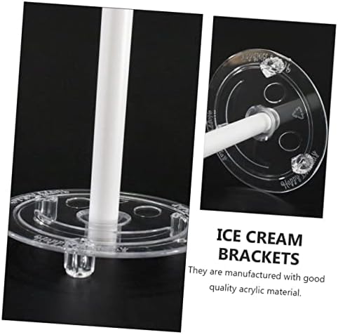 IFUNDOM 5PCS Ice Cream Stand Cupcake Bolo suporta empilhamento de suportes de sorvete de sorvete de moldura por suporte