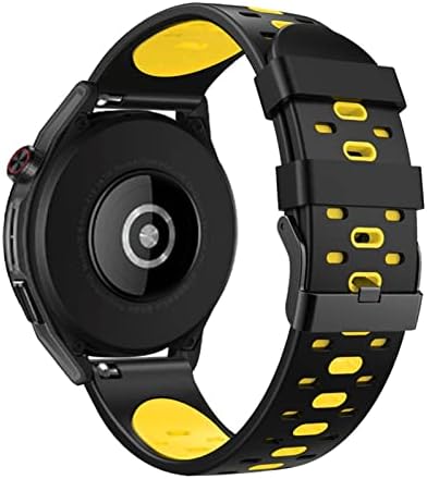 Dfamin 22mm Silicone tira para Suunto 9 Peak Outdoors Sport Smart Watch Breathable para pulseira de banda de substituição