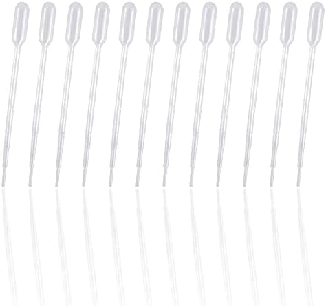 Borola 100pcs 0,5ml de pipetas de transferência de plástico, pipeta graduada, para cupcake