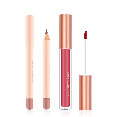 OUTFMVCH LIP LIP LIP GLIP NÃO BLUP LIP LIPLINER LIPLINER CONJUNTO DE LIPUTO DE VELVET LIPLINER INTEGRADO E DURÍVEL LIM LIP LIP CONJUNTO