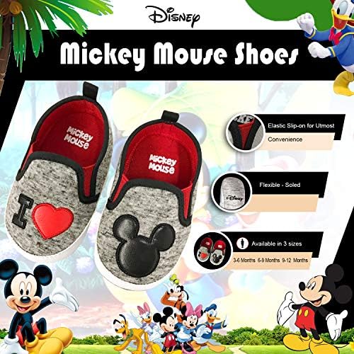 Disney Mickey Mouse Red e Black Infant Shoes
