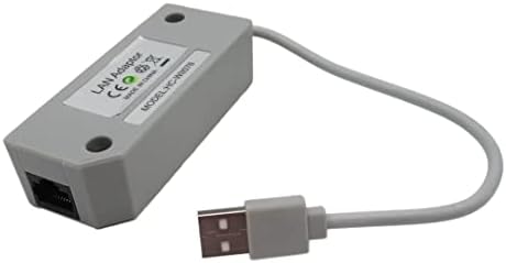 WGL USB 10/100Mbps Ethernet Adapter para Nintendo Wii, Nintendo Wii U, Nintendo Wii, Nintendo Wii U