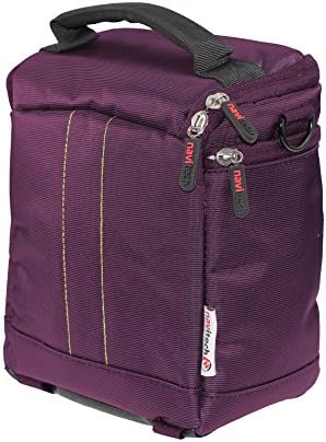 Navitech Purple Protective Portable portátil caixa binocular e bolsa de viagem compatível com o Leica Trinovid 8 x 42 HD