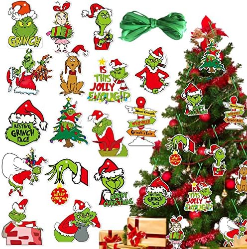 32 PCS Ornamento de Natal Decorações de árvores de Natal, Mercadorias de Natal Presentes de decoração criativa de férias,
