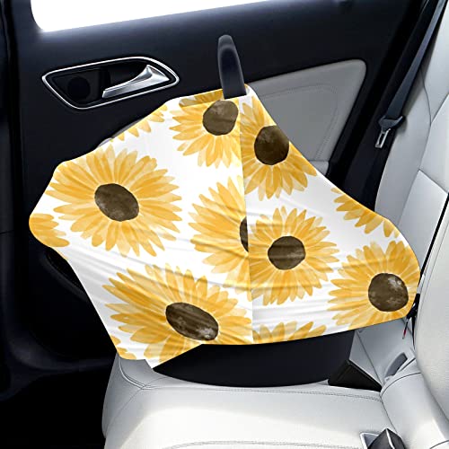 Capas de assento de carro para bebês Aercentar Amarelo Girassóis Antigo Cover de enfermagem Antigo carrinho de carro