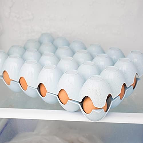 Caixa de armazenamento de ovo PDGJG pode ser empilhada caixa de armazenamento de ovo de plástico, caixa de armazenamento de armazenamento de armazenamento de refrigerador Caixa de armazenamento de cozinha