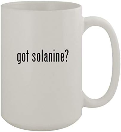 Presentes Knick Knack Got Solanine? - Caneca de café branca de 15 onças de cerâmica, branca