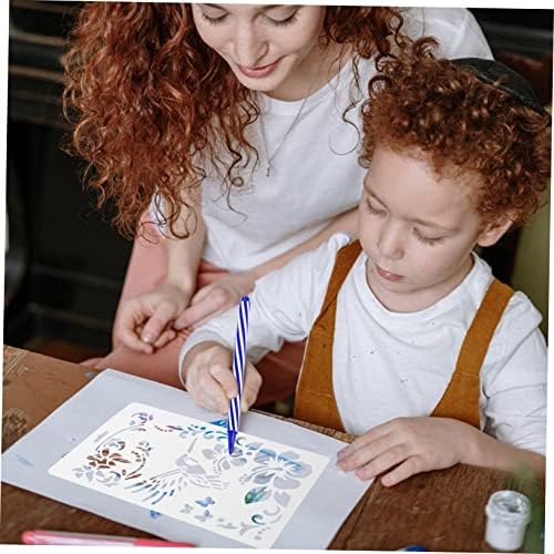 Tofficu Art Drawing Board Stencils for Crafts Jornal Bolo de estêncil estêncil 1 Conjunto 12 pcs Desenho de estêncils pintando estêncils de flores de flores de estêncil de pintura de pintura de pintura de pintura de estêncos