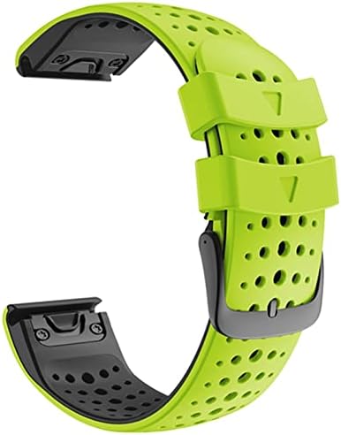 Ghfhsg 22mm Quickfit WatchBand para Garmin Fenix ​​7 6 6Pro 5 5Plus Banda de silicone para abordagem S60 S62 Forerunner 935 945