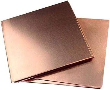 Folha de cobre de Yiwango Jóias de folha de metal de cobre puro, adequado para solda e braz 200 mm x 300mm x 5 mm de folha de cobre