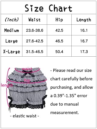 Mutou Bloomers for Women Kawaii Shorts Calças de abóbora vitorianos Panten steampunk laço de renda com travessa sub -camiseta sublocatória