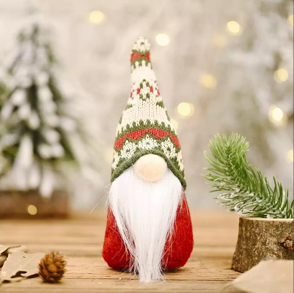 Gnomos de férias [3 pacote] | Decor de casa sazonal feita à mão | Natal/Kwanzaa/Ano Novo/decoração de namorados | Gnomos vermelhos,