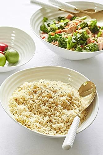 Portmeiron Sophie Conran White Medium Salad Bowl | Tigela de 11 polegadas para salada, massas e frutas | Feito de porcelana fina | Lava -louças e cofre de microondas