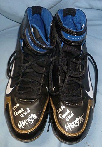 Mat Latos assinado 2010 Padres Game Utilizou Cleats PSA/DNA CoA Reds Autograph - MLB Autografed Game Usado Cleats usados