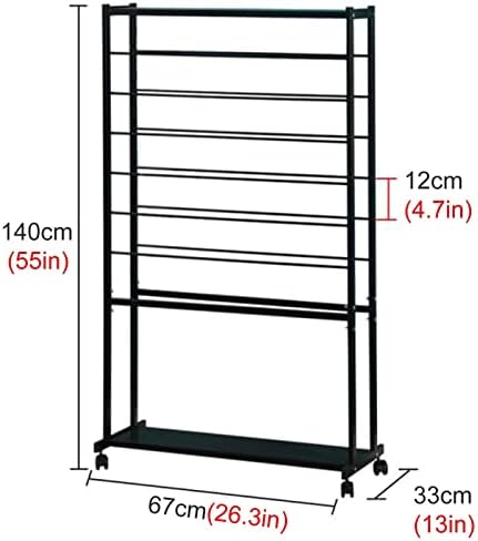 Sxfywym rolling embrulhando papel/fitas rack stand, organizador de armazenamento de cachecol de metal uprigth com rodas,