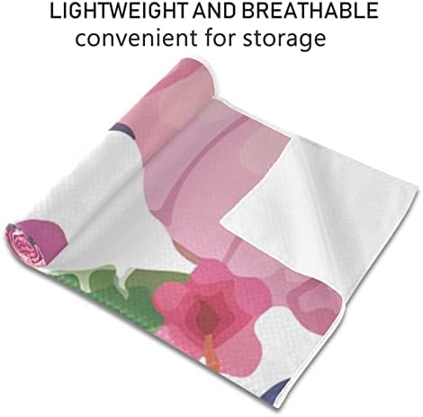 Aunstern Yoga Blanket Pink-Pumpkins-Thanksgiving Yoga Towel Yoga Mat Toalha