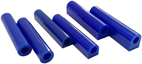 6pcs anel azul anel de cera Tubo de escultura de cera Furro do molde redondo ferramenta de cera de jóias anel de jóias