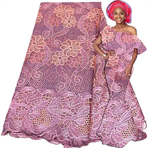 Ladyq mais recente tecido africano de renda 2023 tecido de renda nigeriana branca cordão suíço Tulle French Laces Fabric