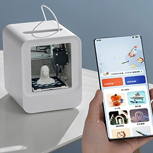 Mini impressora 3D, portátil Kit de máquina 3D de impressão rápida e portátil HIGN, Impressão 3D de controle smart de controle de wifi com bico para iniciantes, presentes