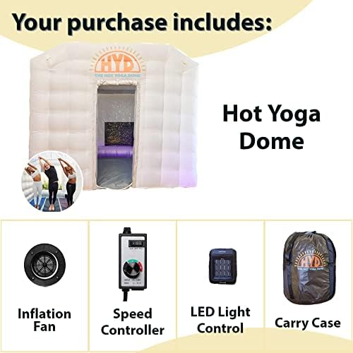 The Hot Yoga Dome - Portátil e leve configuração fácil de configuração