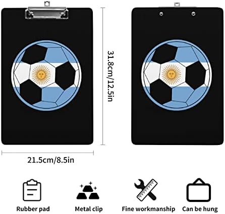 Argentina Bandina Football CLIPBOARDS COM METAL CLIP DE METAL 12,5 x 8,5 polegadas CLIP CLIP PRODIÇÕES PARA OSSEM