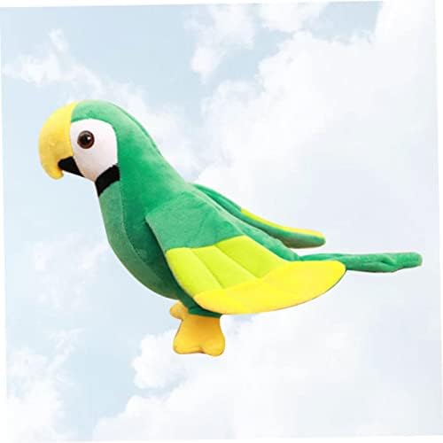 Toyandona 1pc travesseiros verdes de macaca de macaw figuras figuras de criança brinquedos grandes brinquedos de pássaros