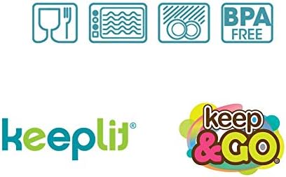 Keeplit Keep & Go Set Sett 4 Peças Recifristas Grand Snack, Duo Slim, Salad & Go, Sticks & Go Sorted Colors