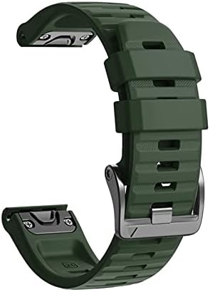 MGTCAR 22 26mm de pulso de silicone de 26 mm Strap Strap Oficial para Garmin Fenix ​​5 5x 5Splus 3 hr 6x 6 Pro Watch Redunda Fácil FIL