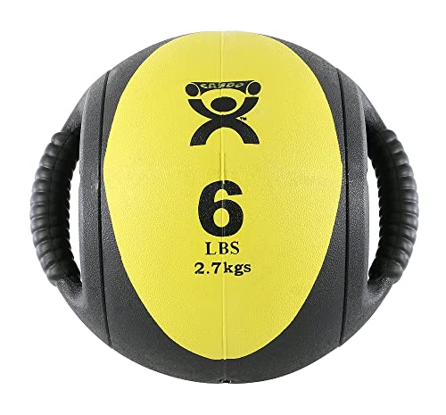 Cando Ball Medicine Ball - 9 de diâmetro - amarelo - 6 lb