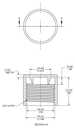 CAPLUGS 99390190 CAP PLÁSTICO DE CAIXA DE CONDUÇÃO FLARES DE FLAR