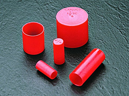 CAPLUGS Q428-2Q1 Tampa de manga de plástico para extremidades do tubo. SC-428-2, PE-LD, CAP ID 1.375 Comprimento 1,59, vermelho
