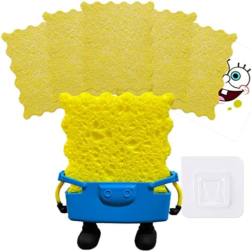 Suporte de esponja de desenho animado para pia da cozinha, suporte de esponja de cozinha para pia, suporte de esponja