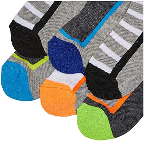 Jefferies Socks Big Sporty Athletic Low Cut Socks, de baixo corte esportivo, pacote de 6 pares