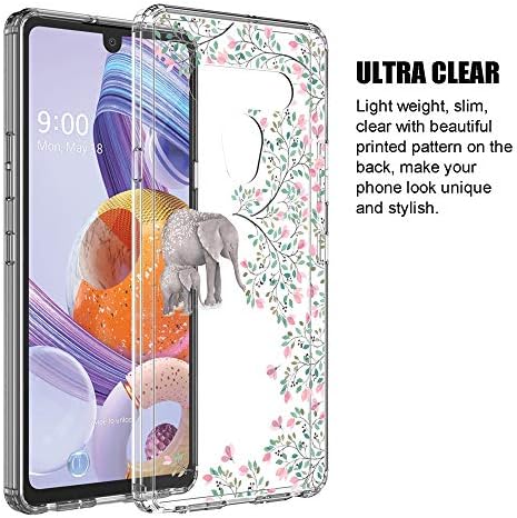 Capa de capa de telefone transparente do Syoner para LG Stylo 6 [Elefante]