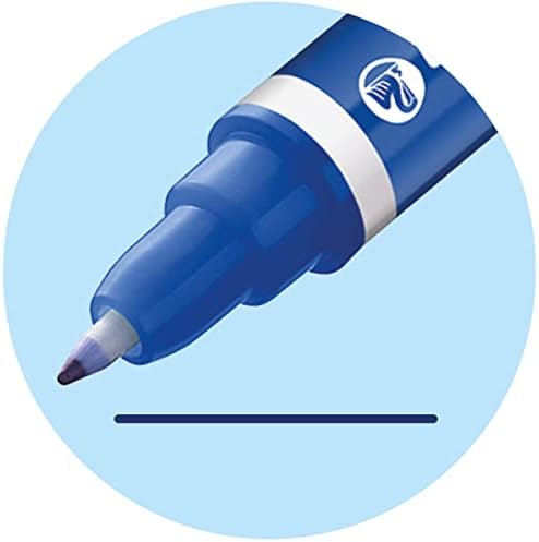 PELIKAN SUPER-PIRAT Royal Blue/Ink Erradicator Pen, ponta fina na caneta, dica ampla sobre o erradicador, 2 pacote, 5.000