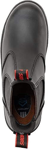 Cerreway Men's Slip on Work Boots for Men, Slip/Slip/Water resistente à água atualizado, Dissipativo estático, Botas Mecânicas