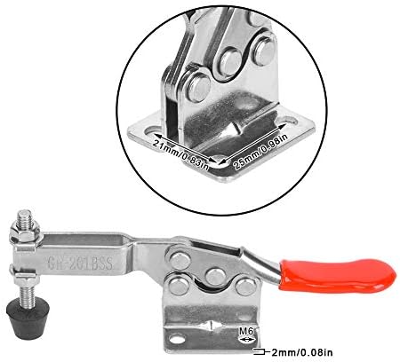 Segure os grampos de alternância, 304 aço inoxidável liberação rápida CLAMPO HORIZONTAL CLAMP CAPACIDADE 27KG FERRAMENTO DE